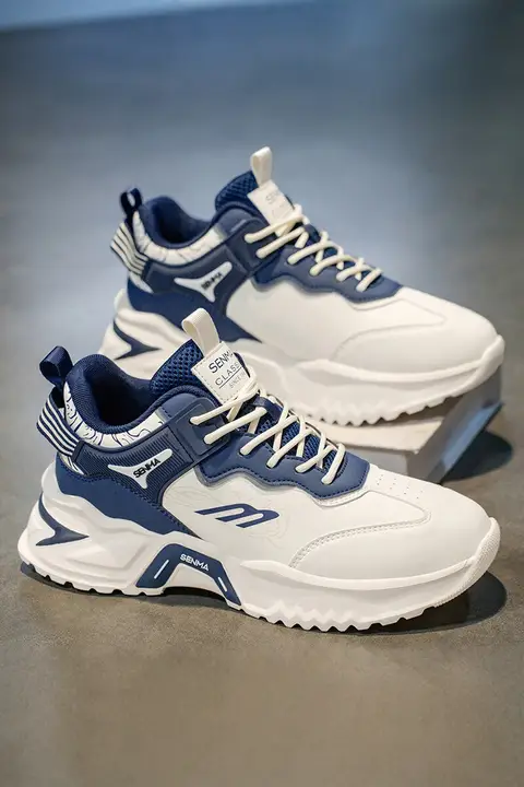 学生用ハイカットスニーカー【カジュアル・防滑・本革・秋季用】（セットアップ対応）