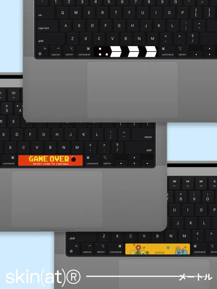 MacBook Air用 スペースキーキーボードステッカー：貼り付け簡単・保護フィルム