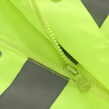 反射素材の二部式レインジャケットとパンツ【防水・バイク用・成人用・蛍光色】（セットアップ対応）