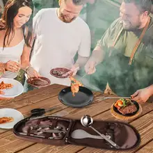 アウトドアキャンプ用調理器具収納バッグ【ステンレス製・持ち運び便利な  飲食用具・まな板付き】（セットアップ対応）