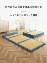 折りたたみ可能な両面マットレス【コットンリネン・通気性・シングル用・収納可能】