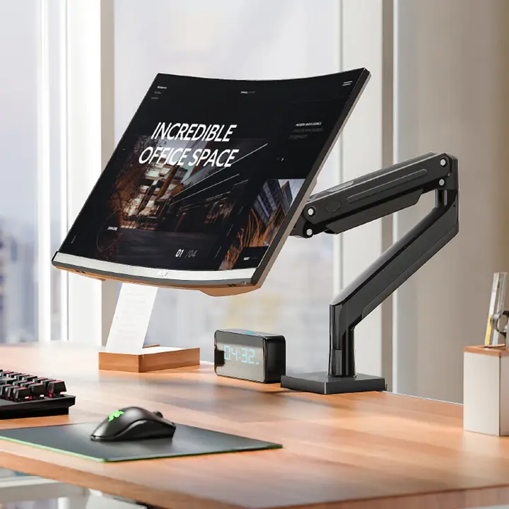 モニターアーム パソコン用昇降スタンド デスクトップモニター 32/34/40インチ 耐荷重12KG