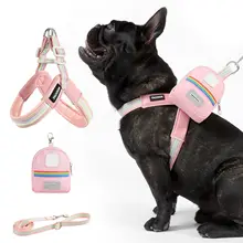 中小型犬用 背心式ハーネス付きリード【ペット用・猫対応・防脱出】