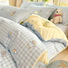 純綿製 ベッドカバー【ダブルサイズ・全自動洗濯機対応】（セットアップ対応）