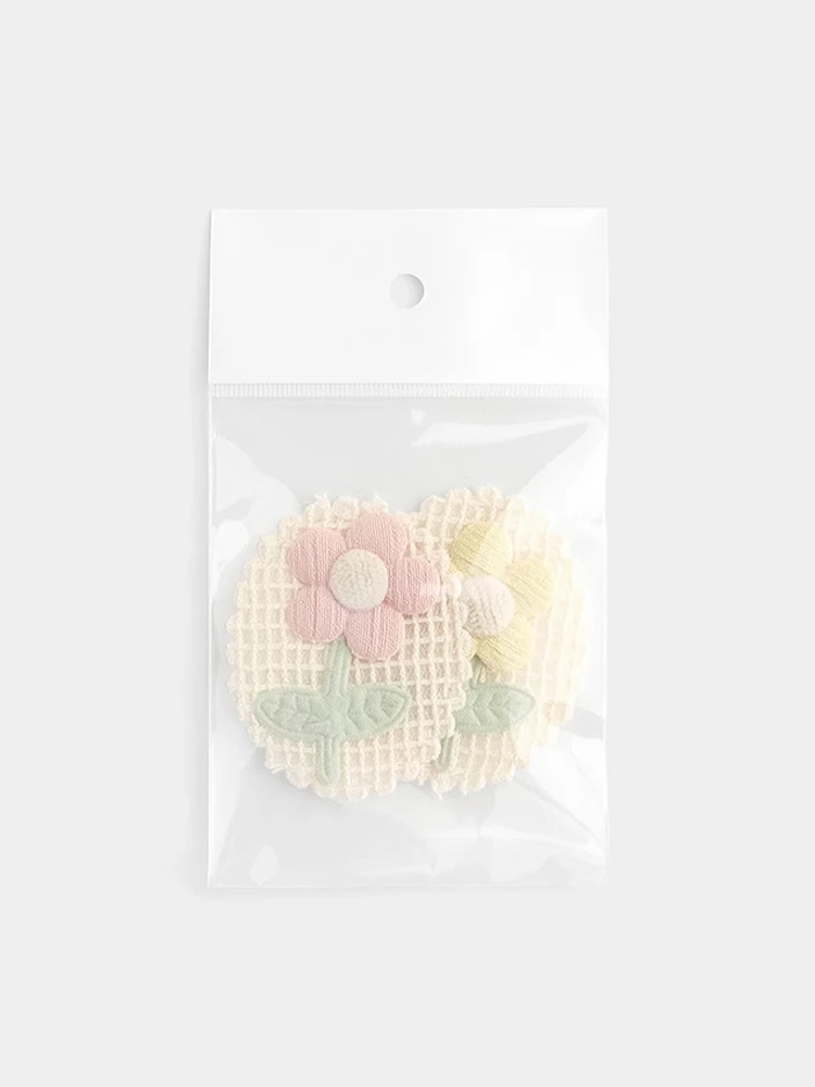 立体花卉布貼り装飾パーツ【DIY手作り用】：アートとクラフトの初心者向けに最適な装飾パーツ