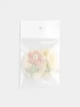 立体花卉布貼り装飾パーツ【DIY手作り用】