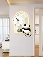 可愛いパンダデザインの壁掛け時計【家庭用・リビング・ダイニング用】