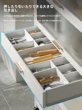 キッチン収納ラック 多層キャビネット 使用シーン 収納キャビネット 電子レンジラック 厚手