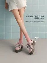 レトロスタイル女性用スニーカー【厚底・赤・新年向け・多用途】