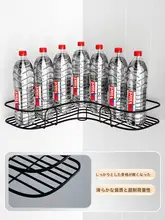 穴あけ不要 壁掛け三角収納ラッ  ク【洗面所・浴室用・コンパクトデザイン】