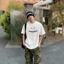 アメリカンレトロ風 プリント半袖Tシャツ【ゆったり・カジュアル】
