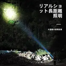 強力な光を放つ多機能懐中電灯【アウトドア・携帯用・緊急時対応】