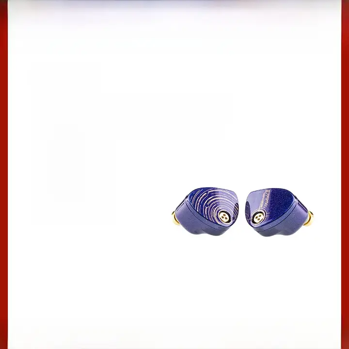 HIFI有線イヤフォン【ブルーパープルグラデーション・全面改良版】