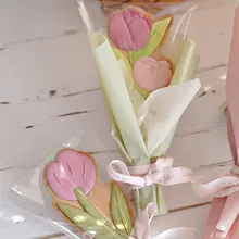クッキー型 抜き型 アイシング型 チューリップ フラワー 花 製菓 お菓子作り 母の日