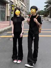 極上の柔らかさのカウボーイパンツ【メンズ・秋用・スリムフィット・フレアデザイン】（セットアップ対応）