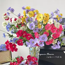 韓国風カラフルな長枝のサクラの造花ブーケ【インテリア装飾・ウェディング用・アートフラワー】