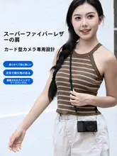 JJC カメラ用ショルダーストラップ【コンパクトカメラ対応・ネックストラップ・ブラック】