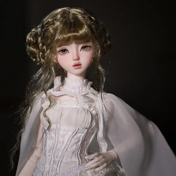 BJD可動人形【四分の白天使・中世ロココ風・ハンドメイド】