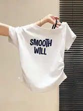 おしゃれなオフショルダー短袖Tシャツ【プリント・フリルデザイン・夏用】