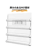 アクリル透明壁掛けディスプレイスタンド【階段型収納・バッジ用】