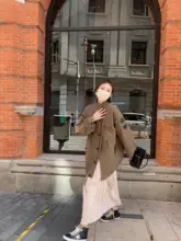 ロングフレアスカート【ハイウエスト・プリーツ・ウエストゴム・フィット】