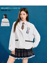 雲柄デザインの白色UVカットパーカー 【軽量・夏用】（セットアップ対応）