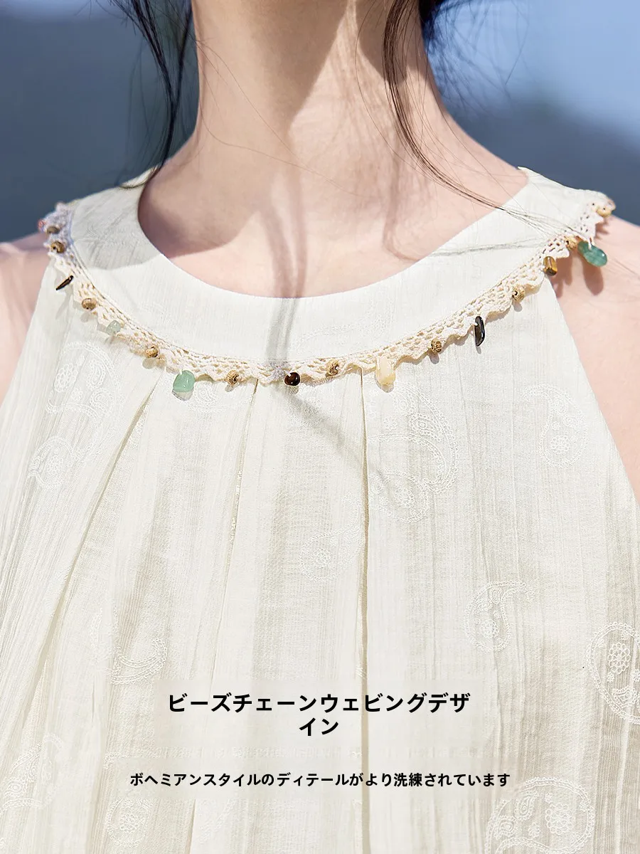 ボヘミアン風カシューナッツプリントシャツとワイドレッグショートパンツ：リゾートカジュアルスタイルの定番セット