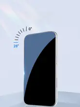 BLUEO 強化ガラスフィルム iPhone 16 Pro Max 用 覗き見防止 指紋防止 耐衝撃 防塵 高透明 フルカバー 簡単貼り付け