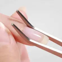ネイル構築用クリスタル光療法用ツール【施行用クリップ・弯曲型ピンセット】