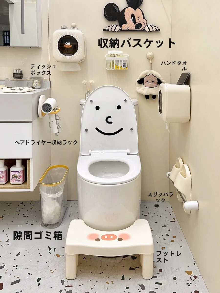 壁掛け式吸盤フックラック：機能性と収納効率を重視したバスルーム収納の実用性