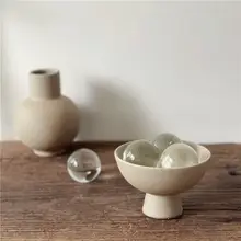 粗陶の粒状花瓶【シンプルな侘び寂びスタイル・インテリア装飾用・復古デザイン】