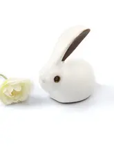 哥窑玉兔デザインの茶杯【紫泉涧・高級茶器・茶宠付き】