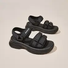 ファッションマジックテープサンダル【厚底・軽量・便利】