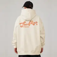 杏色のオーバーサイズスウェットシャツ【カジュアル・裏起毛・カップル向け】