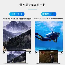 Orico Type-C to HDMI/VGA/DP/Mini DP変換アダプタ【ノートパソコン・プロジェクター対応】