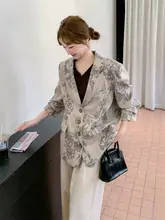 国風デザインの提花ダウンコート【春秋用・レディース・高級感あるエレガントスタイル】