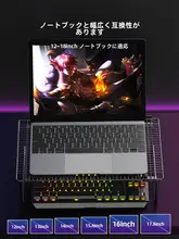ノートパソコン用冷却スタンド【多機能・折りたたみ式・通気性デザイン】