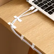 自粘式ケーブル固定クリップ【充電ケーブル・PCネットワーク用・整理整頓】