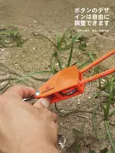 アウトドアキャンプ用 太径6mm反射ロープ【タープ防風・テントロープテンションアジャスター】
