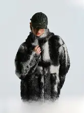 鬼顔刺繍の秋冬用フーディージャケット【アメリカンスタイル・極上の柔らかさ・羊羔毛風】