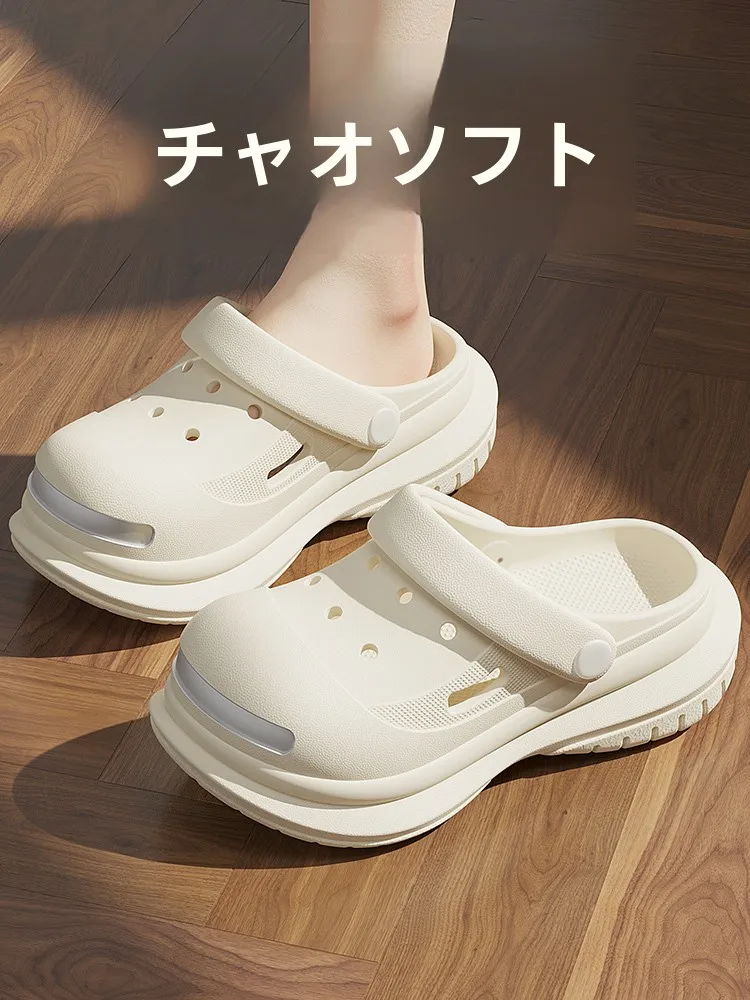 厚底サンダルのクッション性と通気性を両立した女性用デザイン
