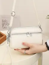 多層ポケット付きショルダーバッグ【軽量・高級感・実用的】