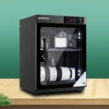 Andbaw 電子防潮ボックス【カメラレンズ・マイク・茶葉保存用・恒湿管理・デジタル表示・全自動】