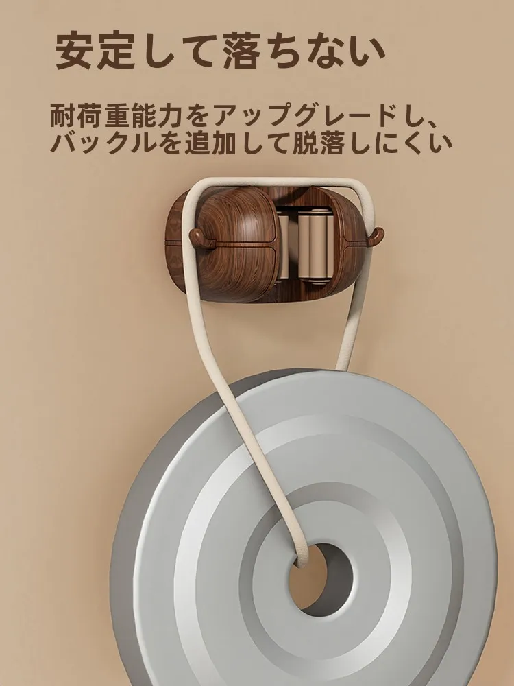 吸盤式モップ壁掛けクリップ：穴あけ不要で効率的な掃除道具収納を実現
