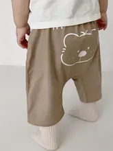 夏用 子供用 薄手コットンパンツ【キャラクター柄・赤ちゃん用・七分丈】（セットアップ対応）