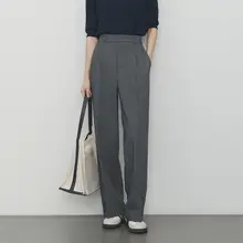 萌大志 チャイシリーズ 単プリーツ通勤用パンツ【春秋用・ストレート・テーパードデザイン】
