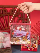 スノーフレークケーキ ヌガー ナツメデーツ トフィークッキー 手提げボックス プラスチックボックス