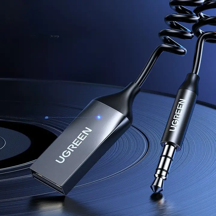 車用Bluetoothレシーバー【AUX接続・USBオーディオワイヤレス変換】