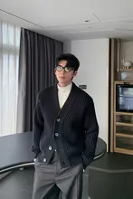 秋冬向け メンズカジュアルカーディガン【極上の柔らかさ・シンプルデザイン・無地】