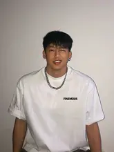 夏用白色Tシャツ【男性用・コットン・ゆったりサイズ・ストリートスタイル】